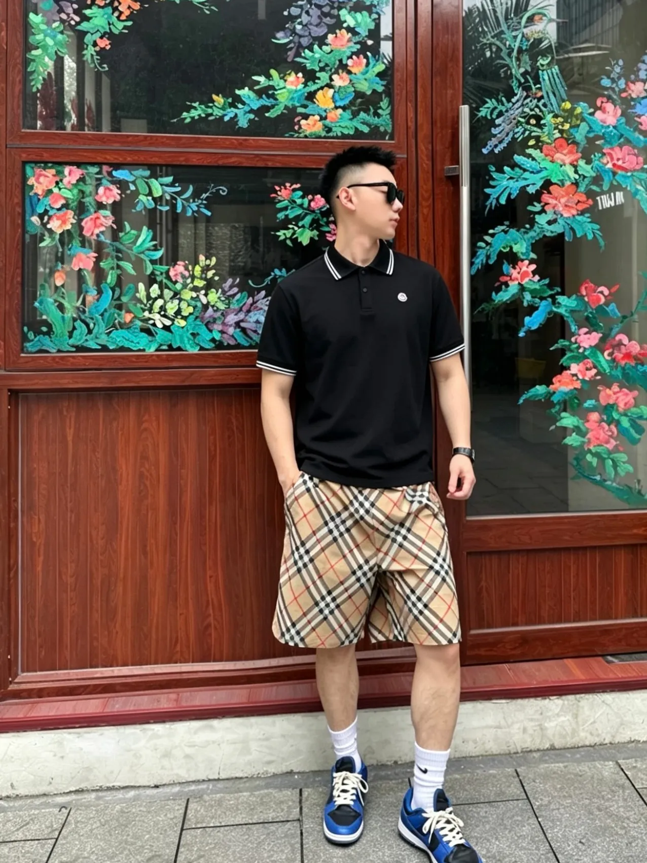 MONCLER logo polo